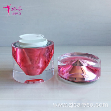 New Design Elegant Acrylic Cosmetic Packaging Plastic Jar